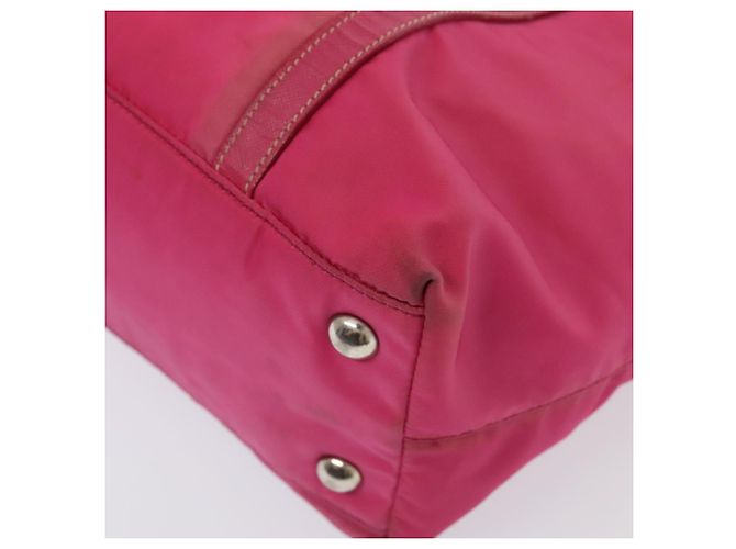 PRADA Borsa a mano in nylon rosa Auth bs18106 - vista 9