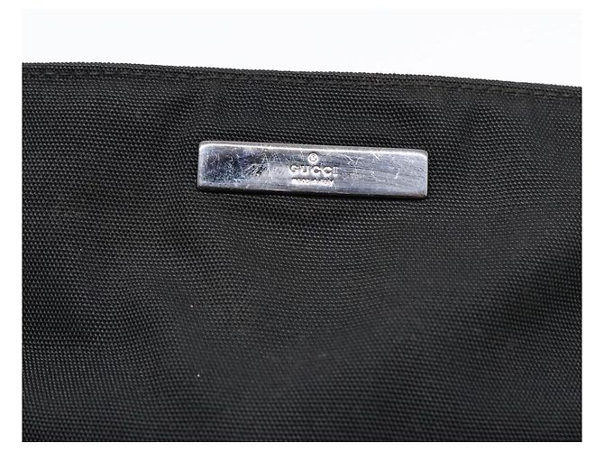 Borsa a spalla GUCCI in nylon nero 001 3283 Auth ep5000 - vista 18