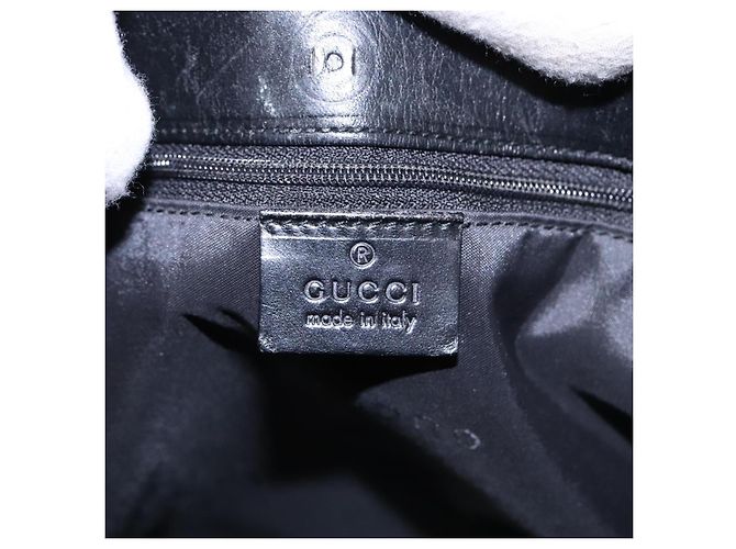 Borsa a spalla GUCCI in nylon nero 001 3283 Auth ep5000 - vista 19