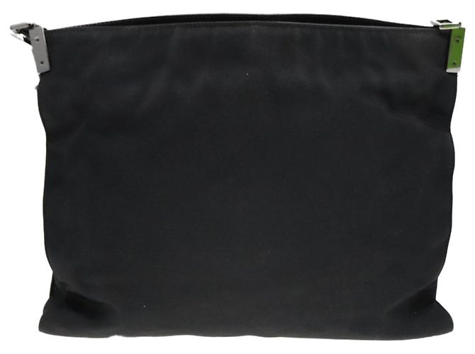 Borsa a spalla GUCCI in nylon nero 001 3283 Auth ep5000 - vista 2