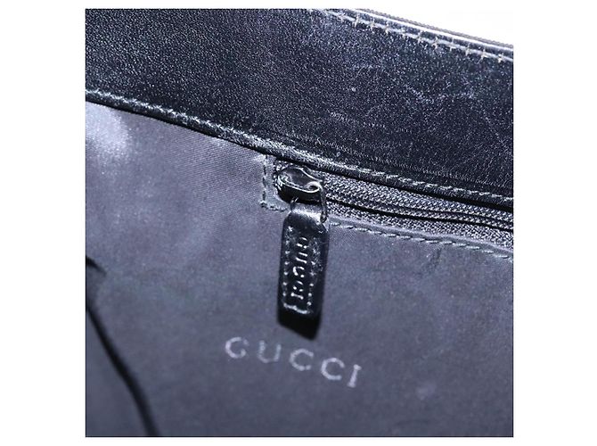 Borsa a spalla GUCCI in nylon nero 001 3283 Auth ep5000 - vista 22