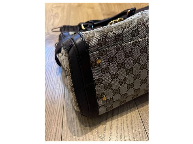 Gucci Tragetasche aus Leder beige - Ansicht 5
