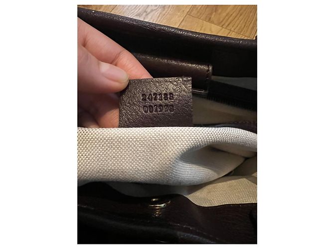 Gucci Tragetasche aus Leder beige - Ansicht 7