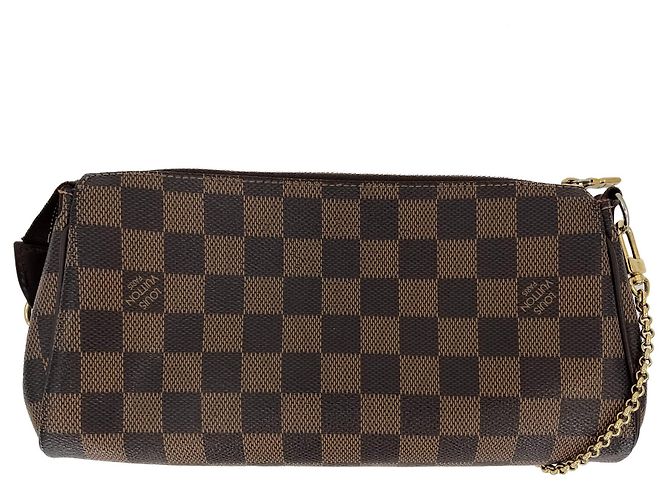 Louis Vuitton Pochette Eva in tela Damier Ebene Multicolore - vista 8