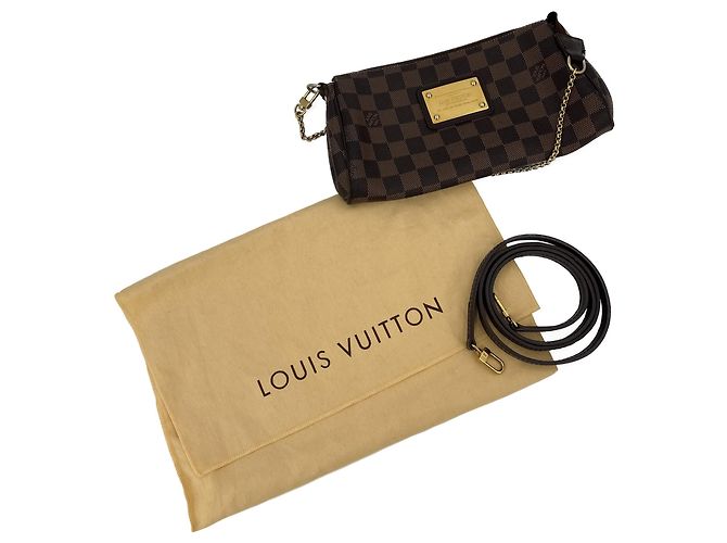 Louis Vuitton Pochette Eva in tela Damier Ebene Multicolore - vista 9
