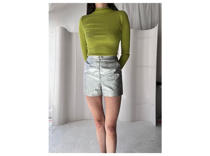 Shorts alti metallici argento Chanel Metallico - vista 5