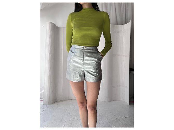 Shorts alti metallici argento Chanel Metallico - vista 6