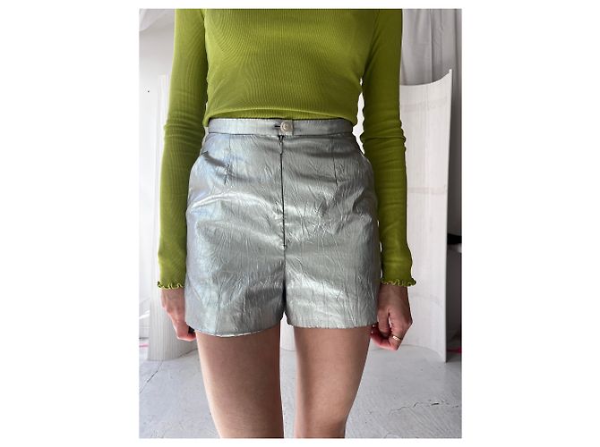 Shorts alti metallici argento Chanel Metallico - vista 8