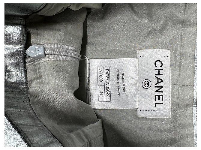 Shorts alti metallici argento Chanel Metallico - vista 9