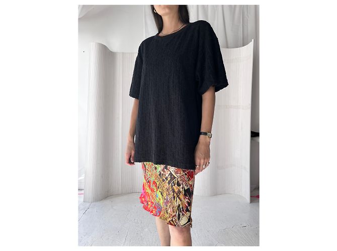T-shirt Relaxed-Fit Dior Oblique Nero - vista 5
