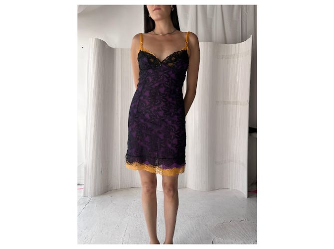 Vestido de encaje Dolce & Gabbana de los años 2000 Negro - vista 3