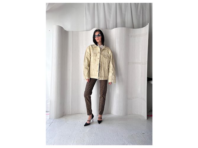 Chaqueta pintada de cocodrilo edición limitada Givenchy SS21 Blanco - vista 2