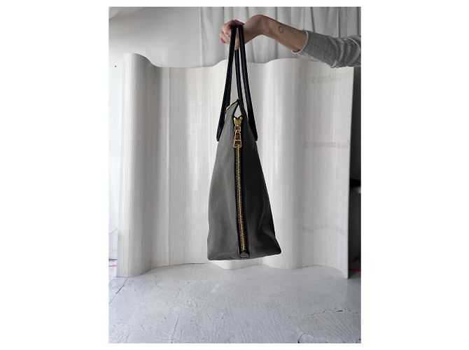 Miu Miu Vitello Daino Borsa con Cerniera Nero - vista 8