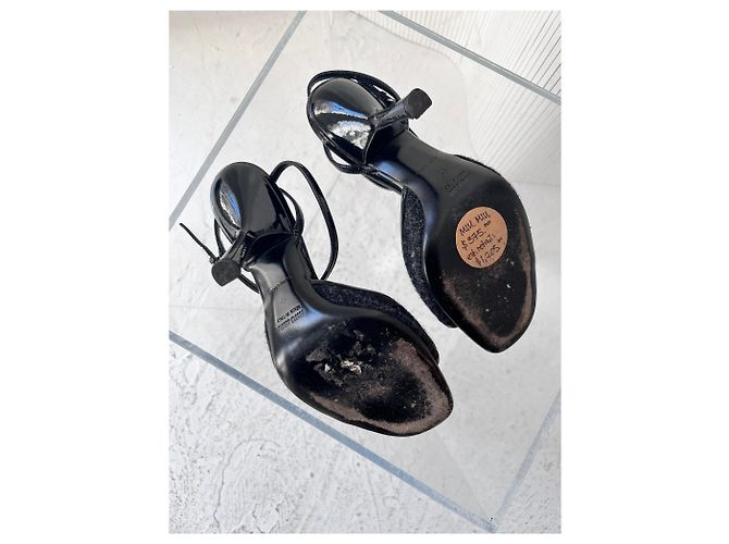 Miu Miu Blumen Peep Toe Absätze der 90er - Ansicht 9