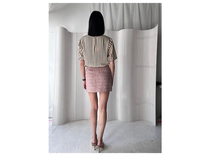 FALDA JACQUARD VERSACE EN TODAS PARTES Rosa - vista 6