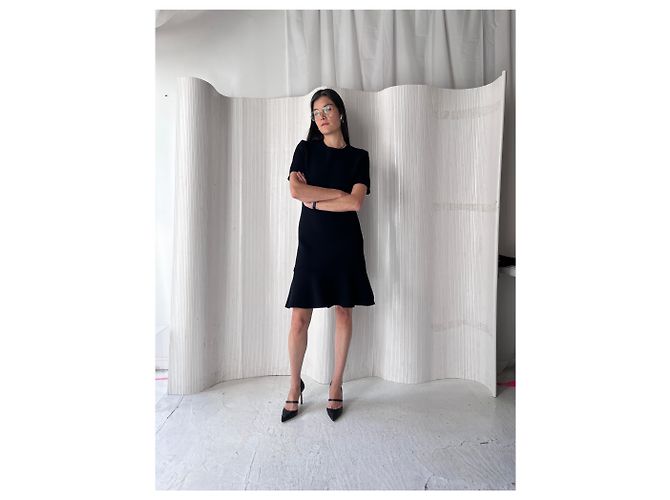 Balenciaga Seidenmischung Rüschendress - Ansicht 7