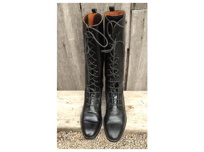 Botas Vic Matié de cuero negro - vista 4