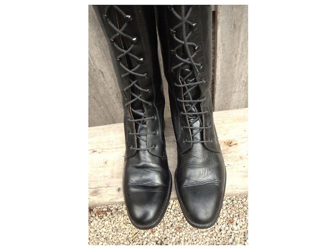Botas Vic Matié de cuero negro - vista 5