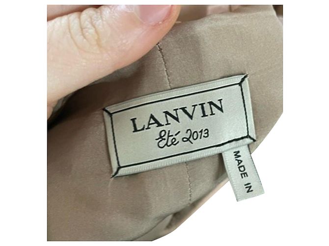Bermuda Lanvin em algodão nude Marrom Bege - vista 3