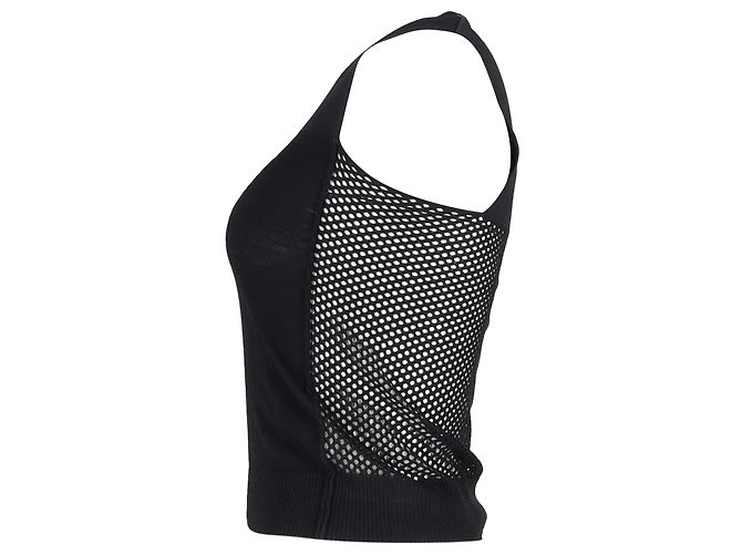 Top de malla Lanvin en algodón negro - vista 2