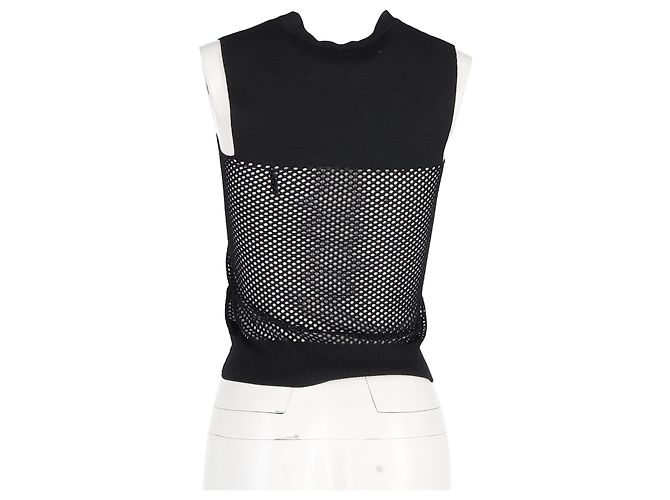 Top de malla Lanvin en algodón negro - vista 6