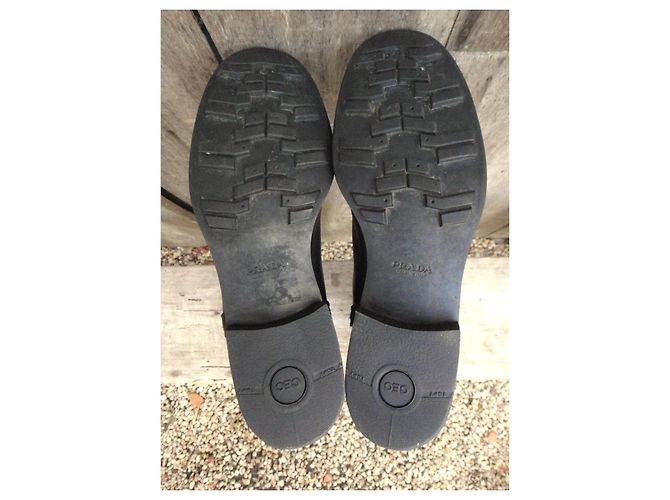 Botas Prada de cuero negro - vista 7