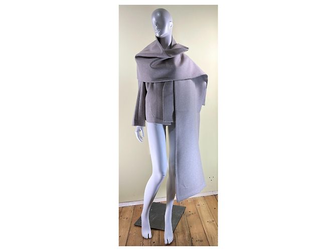 Autre Marque Abrigo de lana Tamuna y bufanda Bouguessa Beige - vista 8
