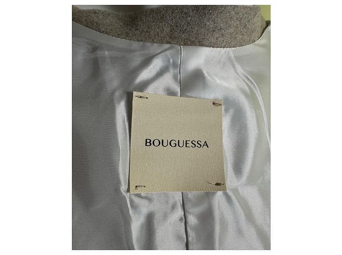 Autre Marque Abrigo de lana Tamuna y bufanda Bouguessa Beige - vista 9