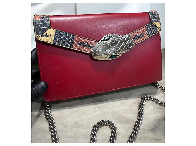 Borsa a tracolla Lilith rossa Gucci Rosso - vista 3