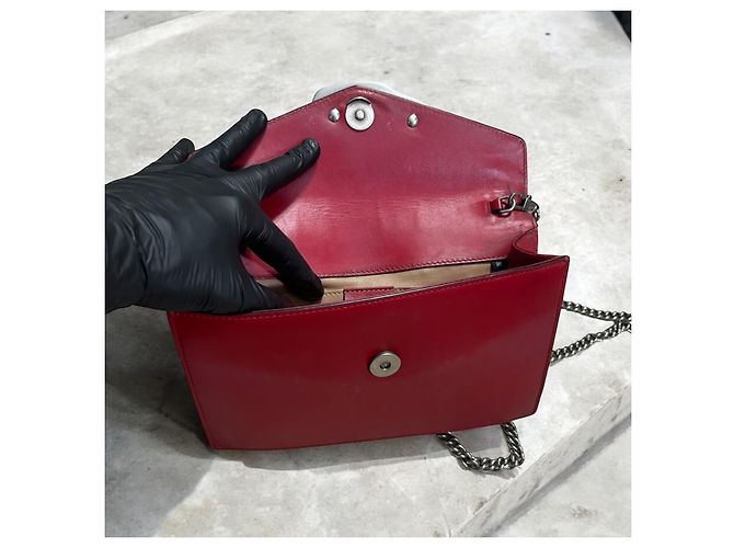 Borsa a tracolla Lilith rossa Gucci Rosso - vista 5