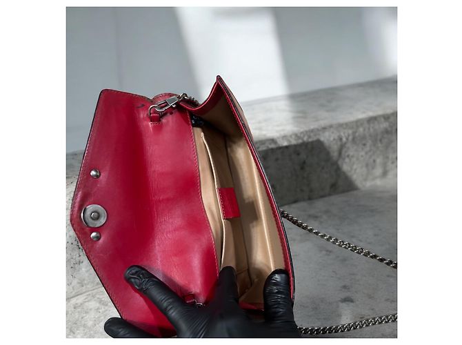Borsa a tracolla Lilith rossa Gucci Rosso - vista 6