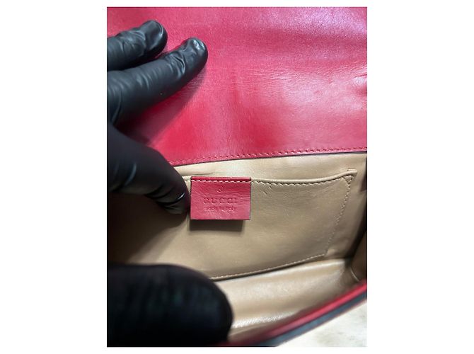 Borsa a tracolla Lilith rossa Gucci Rosso - vista 7