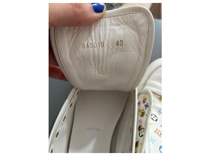 Louis Vuitton Monogramm Sneaker Weiß Kunstpelz - Ansicht 3