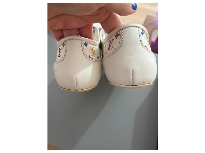 Louis Vuitton Monogramm Sneaker Weiß Kunstpelz - Ansicht 4