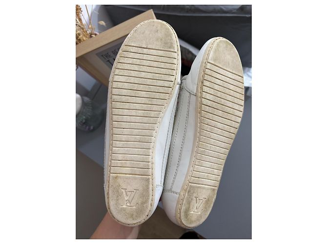 Louis Vuitton Monogramm Sneaker Weiß Kunstpelz - Ansicht 6