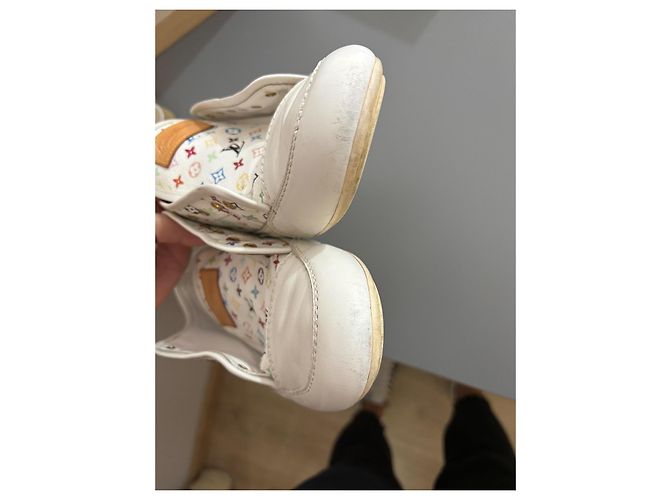 Louis Vuitton Monogramm Sneaker Weiß Kunstpelz - Ansicht 7