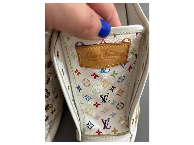 Louis Vuitton Monogramm Sneaker Weiß Kunstpelz - Ansicht 8