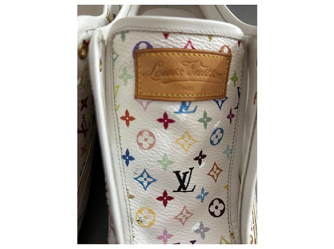 Louis Vuitton Monogramm Sneaker Weiß Kunstpelz - Ansicht 9