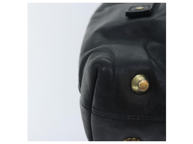 Chloé Borsa a mano in pelle Chloe Victoria 2 vie nera Auth am6849 - vista 16