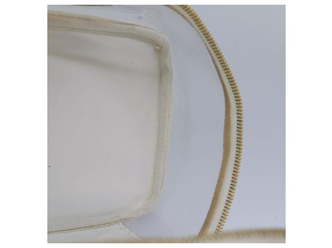 CHANEL COCO Mark Vanity Pouch Vinyl Clear Gold CC Auth yk14951 Golden - view 20