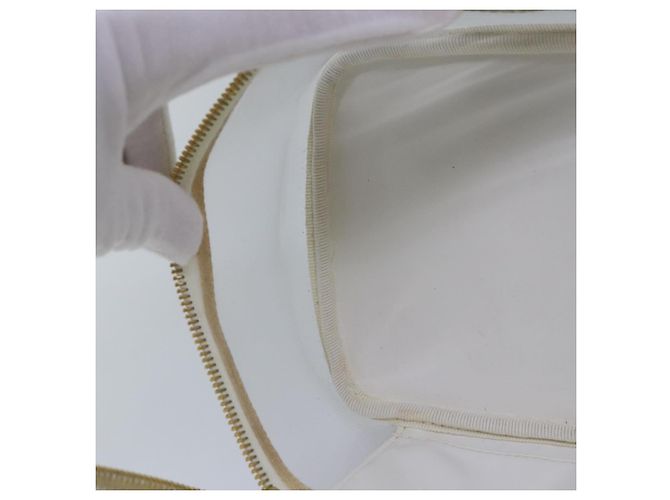 CHANEL COCO Mark Vanity Pouch Vinyl Clear Gold CC Auth yk14951 Golden - view 21