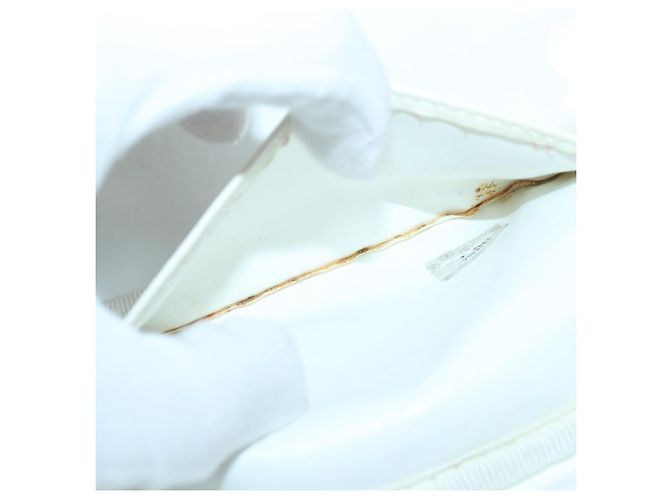 CHANEL COCO Mark Vanity Pouch Vinyl Clear Gold CC Auth yk14951 Golden - view 22