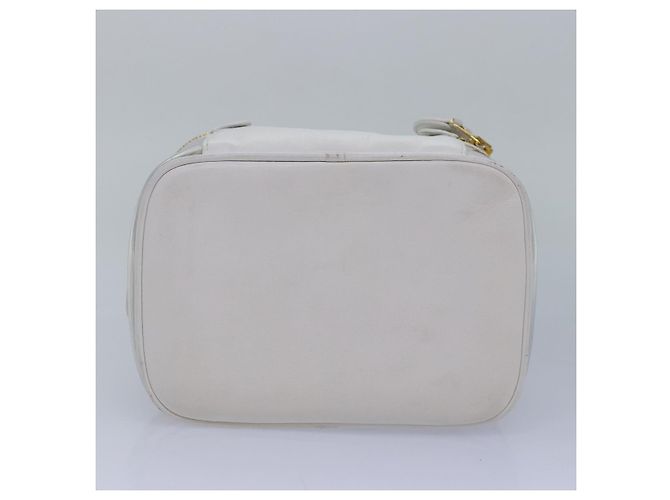 CHANEL COCO Mark Vanity Pouch Vinyl Clear Gold CC Auth yk14951 Golden - view 5