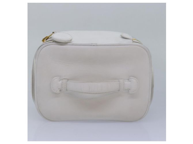 CHANEL COCO Mark Vanity Pouch Vinyl Clear Gold CC Auth yk14951 Golden - view 6