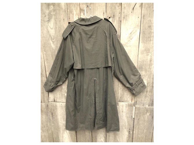 Impermeabile Burberry Khaki in cotone da uomo Cachi - vista 2
