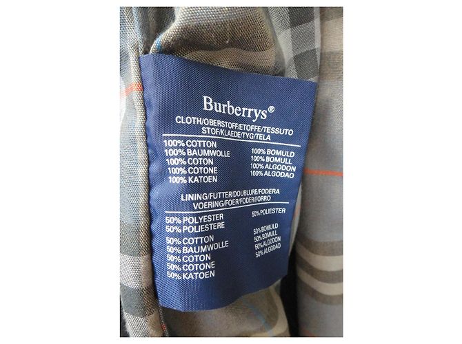 Impermeabile Burberry Khaki in cotone da uomo Cachi - vista 5