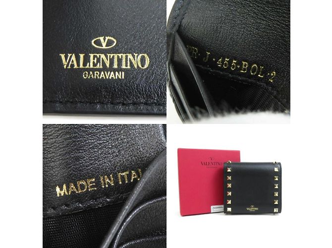 Billetera plegable Valentino Garavani Negro - vista 5