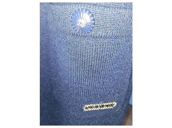 Abrigo Chanel Azul de Cachemira - vista 13