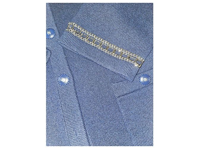 Abrigo Chanel Azul de Cachemira - vista 4