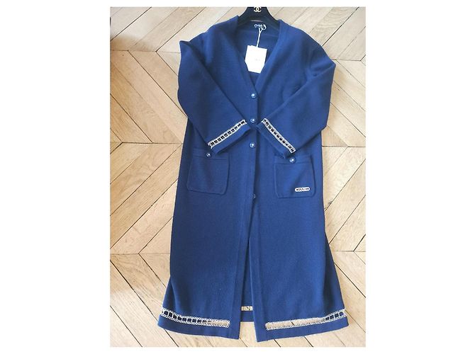 Abrigo Chanel Azul de Cachemira - vista 5